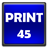 Устройство осуществляет принтерную печать со скоростью 45 стр/мин